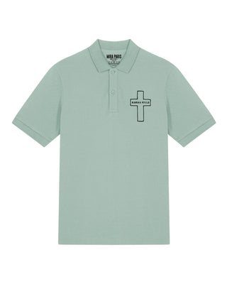 Polo Brodé "Karma Kills"