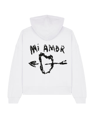 Cropped Hoodie Brodé "Mi Amor"