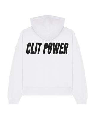 Cropped Hoodie "Clit Power"