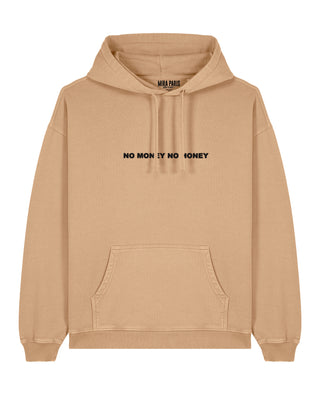 Hoodie Oversize Brodé "No Money No Honey"