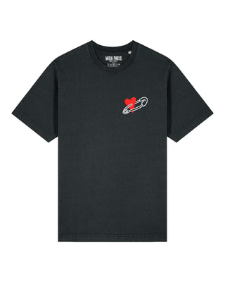 T-shirt Classic Brodé "Coeur Pins"
