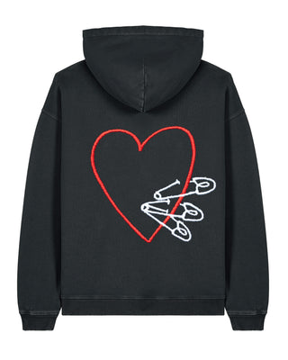 Hoodie Oversize Brodé "Pins"