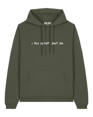 Hoodie Oversize Brodé "I Told ChatGPT"