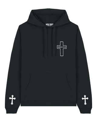 Hoodie Oversize Brodé "Karma Kills"