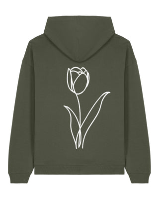 Hoodie Oversize Brodé "Fleur"