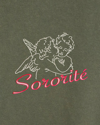 Sweatshirt Vintage Oversize Brodé "Sororité"