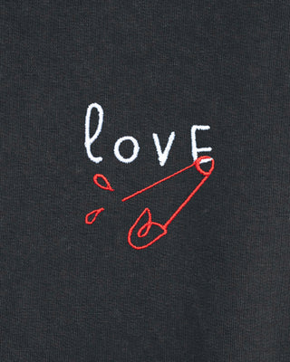 Sweatshirt Vintage Oversize Brodé "Love"