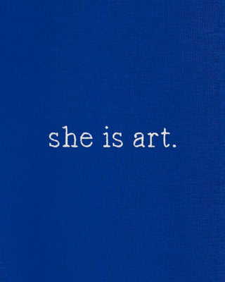 Jogging Classic Brodé "She Is Art"