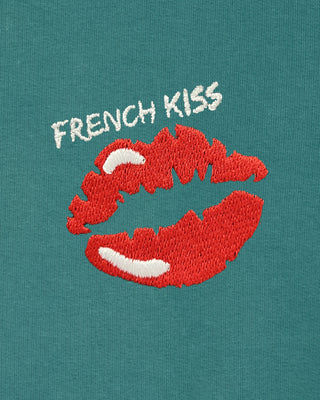 Sweatshirt Vintage Oversize Brodé "French Kiss"