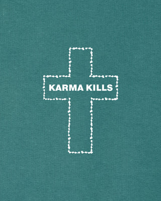 Sweatshirt Vintage Oversize Brodé "Karma Kills"
