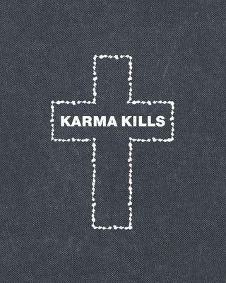 Polo Vintage Brodé "Karma Kills"