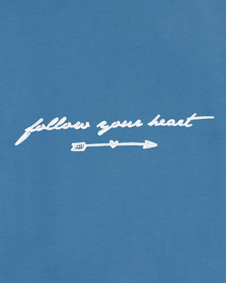 T-shirt Vintage Brodé "Follow Your Heart"