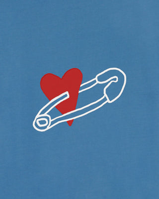 T-shirt Vintage Brodé "Coeur Pins"