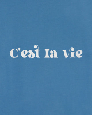 T-shirt Vintage Brodé "C'est La Vie"