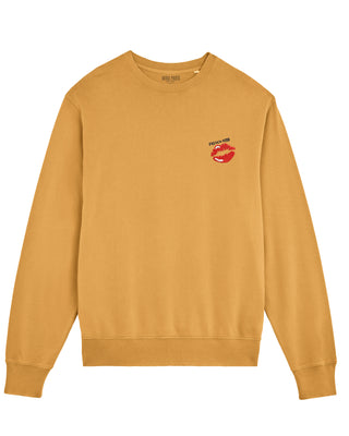 Sweatshirt Vintage Oversize Brodé "French Kiss"
