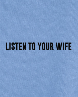 Hoodie Oversize Brodé "Listen To Your Wife"
