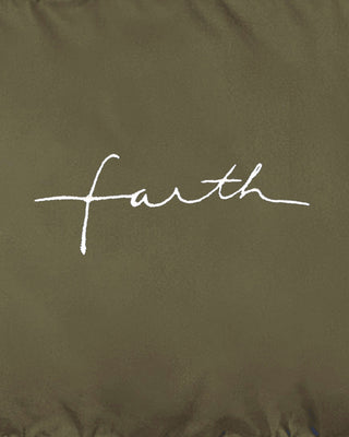 Doudoune Oversize Brodée "Faith"
