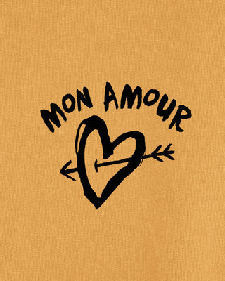 Sweatshirt Vintage Oversize Brodé "Mon Amour"