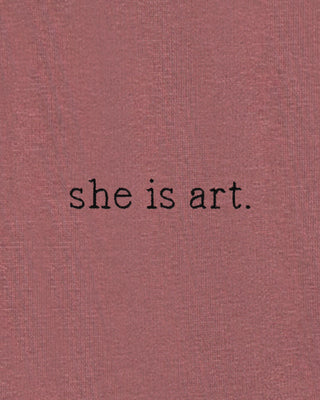 Jogging Classic Brodé "She Is Art"