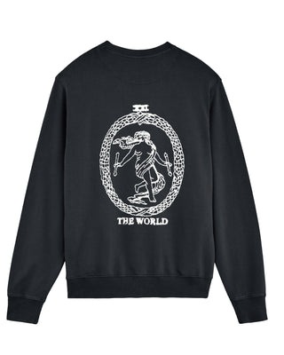 Sweatshirt Vintage Oversize Brodé "The World"