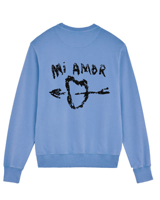Sweatshirt Vintage Oversize Brodé "Mi Amor"