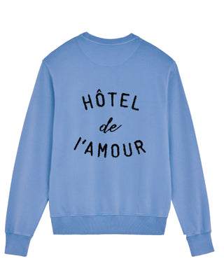 Sweatshirt Vintage Oversize Brodé "Hôtel de l'Amour"
