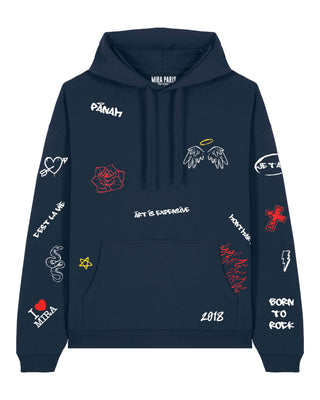 Hoodie Oversize "Graffiti Mira"
