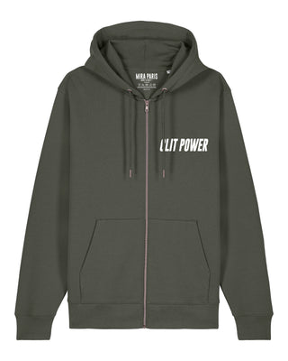 Hoodie à Zip Brodé "Clit Power"