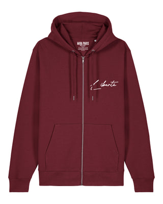 Hoodie à Zip Brodé "Liberté"