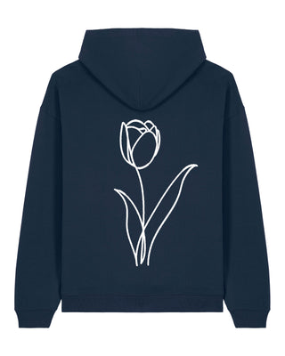 Hoodie Oversize Brodé "Fleur"