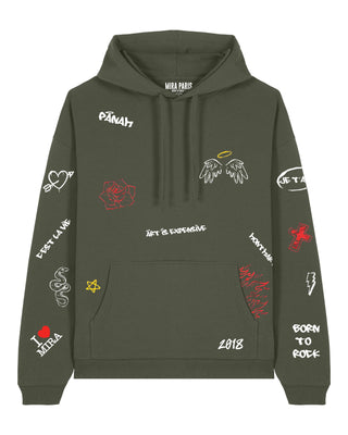 Hoodie Oversize "Graffiti Mira"