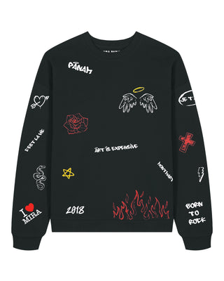 Sweatshirt Oversize "Graffiti Mira"