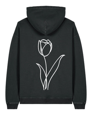 Hoodie Oversize Brodé "Fleur"