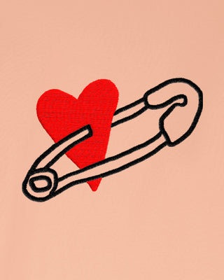 T-shirt Classic Brodé "Coeur Pins"