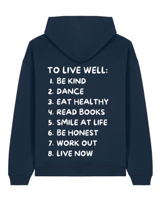 Hoodie Oversize "To Live Well"