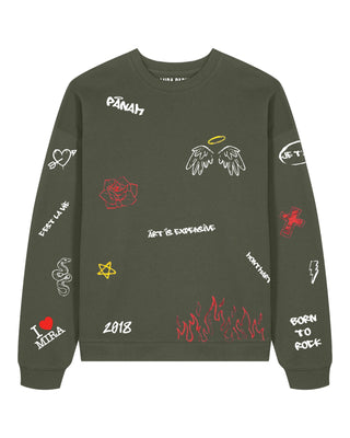 Sweatshirt Oversize "Graffiti Mira"