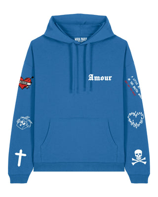 Hoodie Oversize Brodé "Amour Gothic"