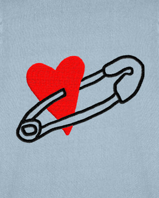 T-shirt Classic Brodé "Coeur Pins"