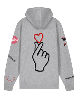 Hoodie à Zip Brodé "Moi Non Plus"