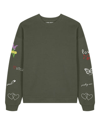 Sweatshirt Oversize Brodé "Sweetheart"