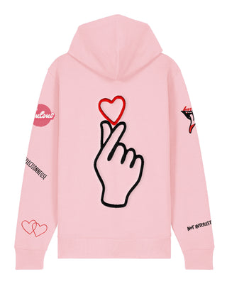 Hoodie à Zip Brodé "Moi Non Plus"