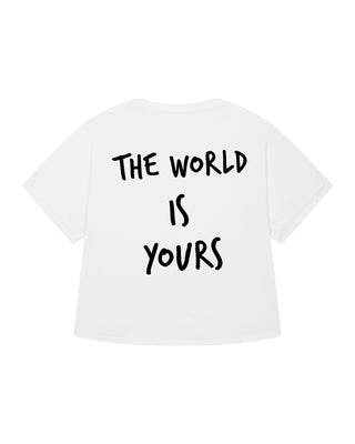 T-shirt Oversize "The World is Yours"