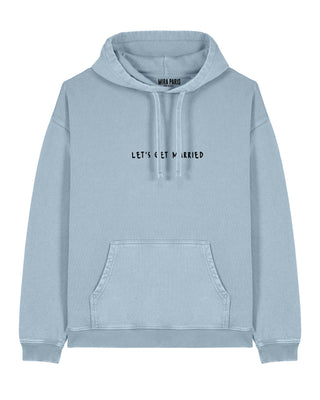 Hoodie Oversize Brodé "Let's Get Married"