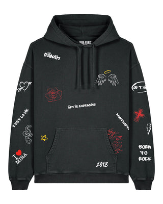 Hoodie Oversize "Graffiti Mira"