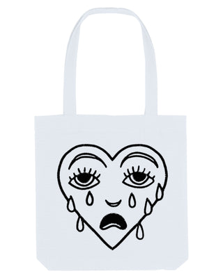 Tote Bag Brodé "Crying Heart"