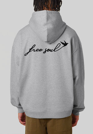 Hoodie Oversize Brodé "Free Soul"