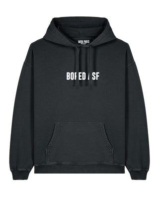 Hoodie Oversize Brodé "Bored ASF"