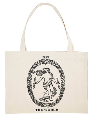 Shopping Bag Brodé "The World"