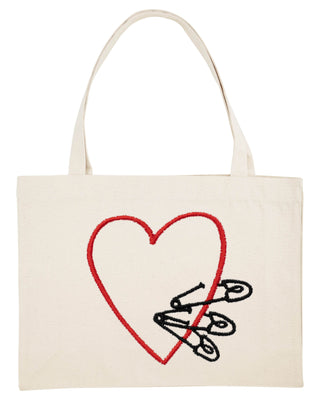 Shopping Bag Brodé "Pins"