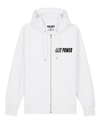 Hoodie à Zip Brodé "Clit Power"